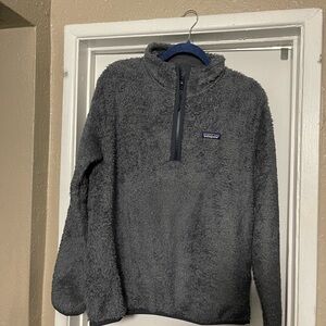 Patagonia Gray and Blue Fleece Jacket